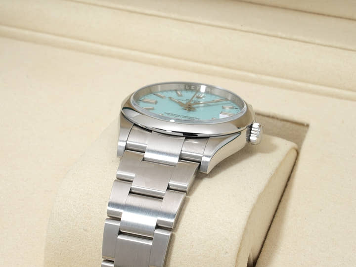 Rolex Oyster Perpetual 36 Ref. 126000 Stainless Steel Turquoise Dial Excellent Condition eugjz9hr
