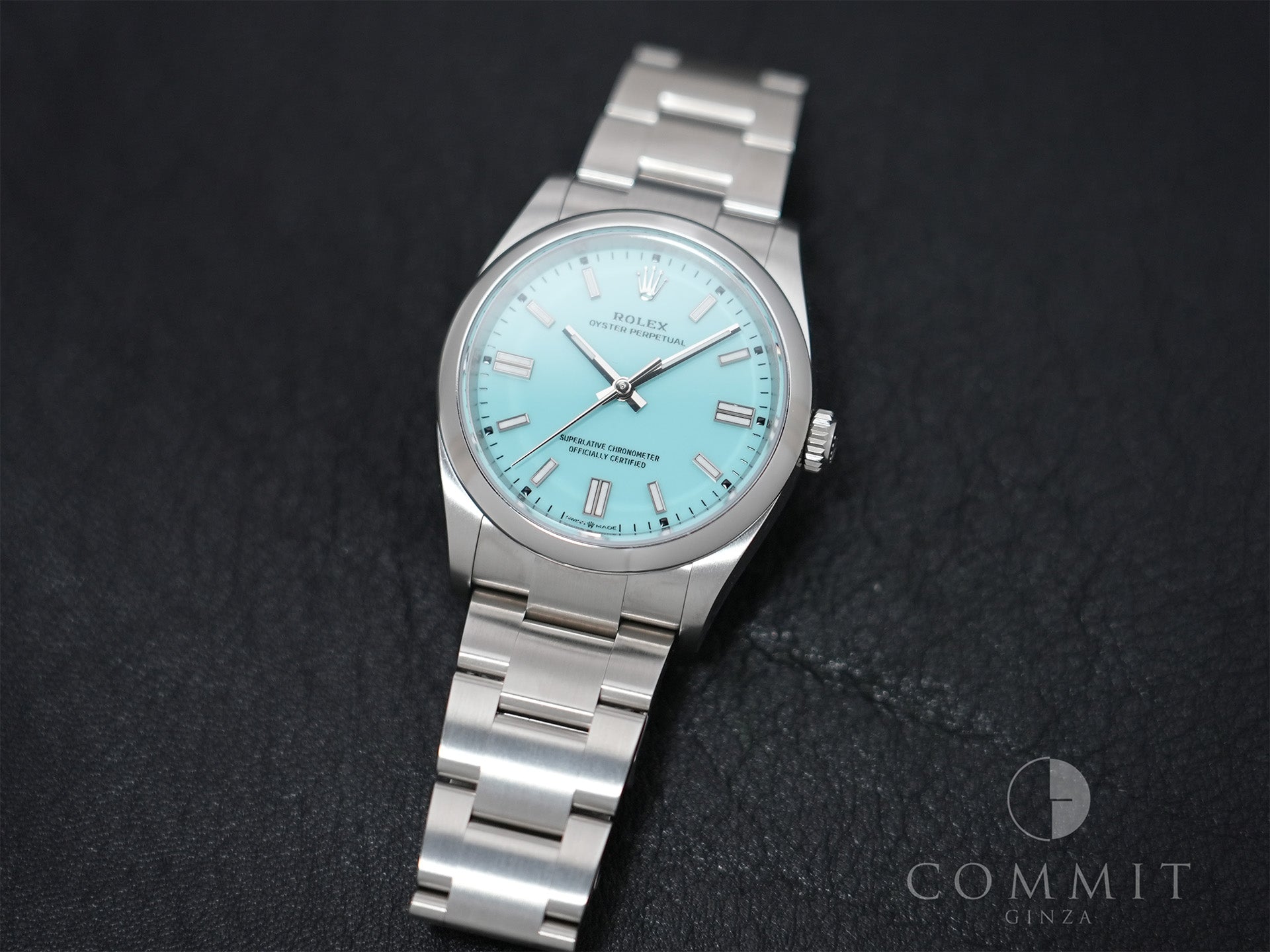 Rolex Oyster Perpetual 36 Ref. 126000 Stainless Steel Turquoise Dial Excellent Condition eugjz9hr