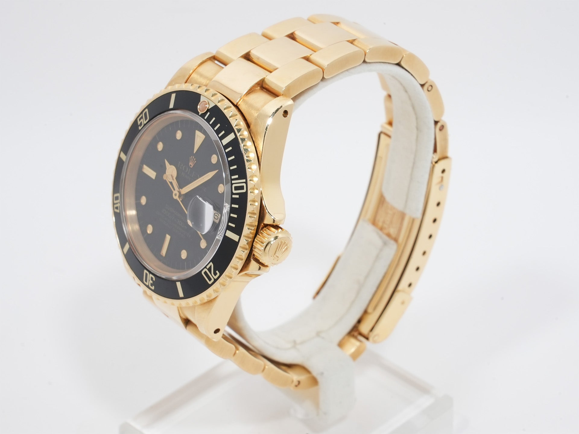 Rolex Submariner Date Ref.16808 Yellow Gold Black Dial Used kz6xee68