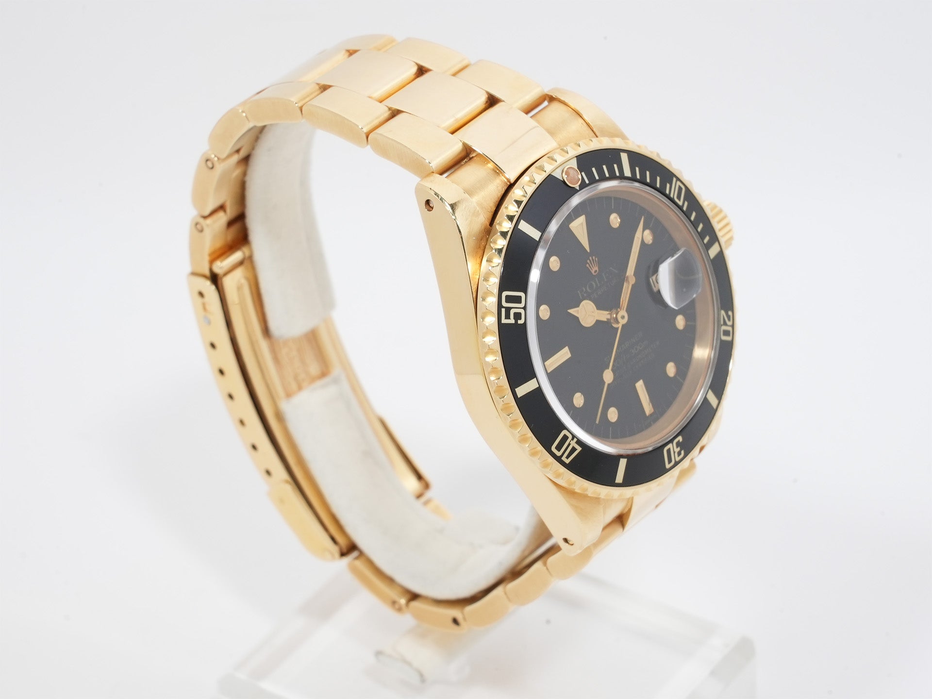 Rolex Submariner Date Ref.16808 Yellow Gold Black Dial Used kz6xee68