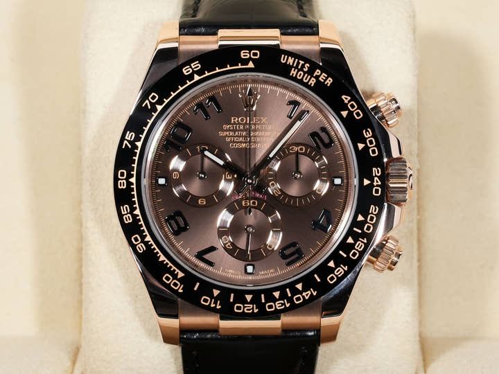 ロレックス デイトナ Ref.116515LN エバーローズゴールド チョコレートxアラビア文字盤 美中古 n2vw359g