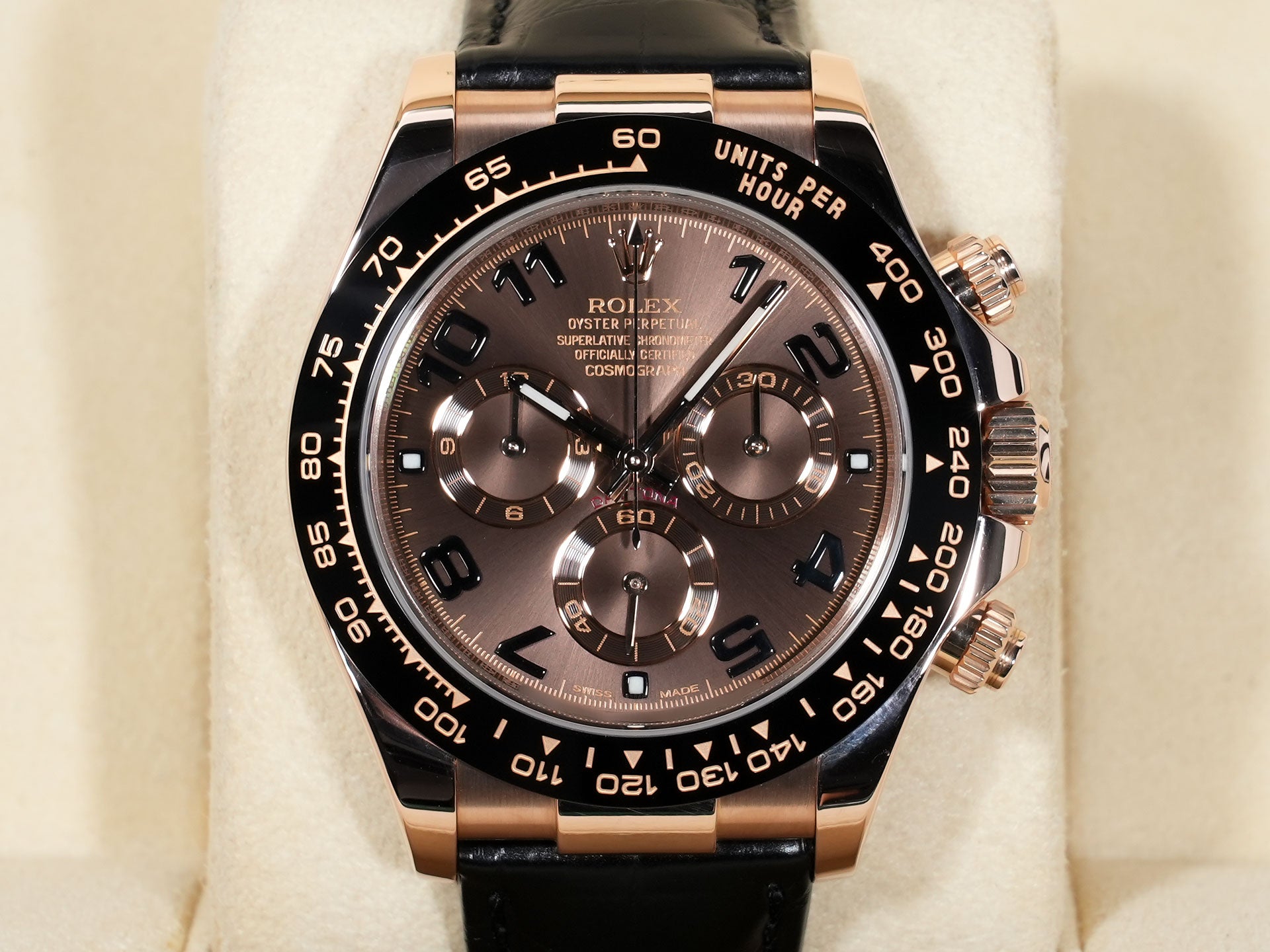 ロレックス デイトナ Ref.116515LN エバーローズゴールド チョコレートxアラビア文字盤 美中古 n2vw359g