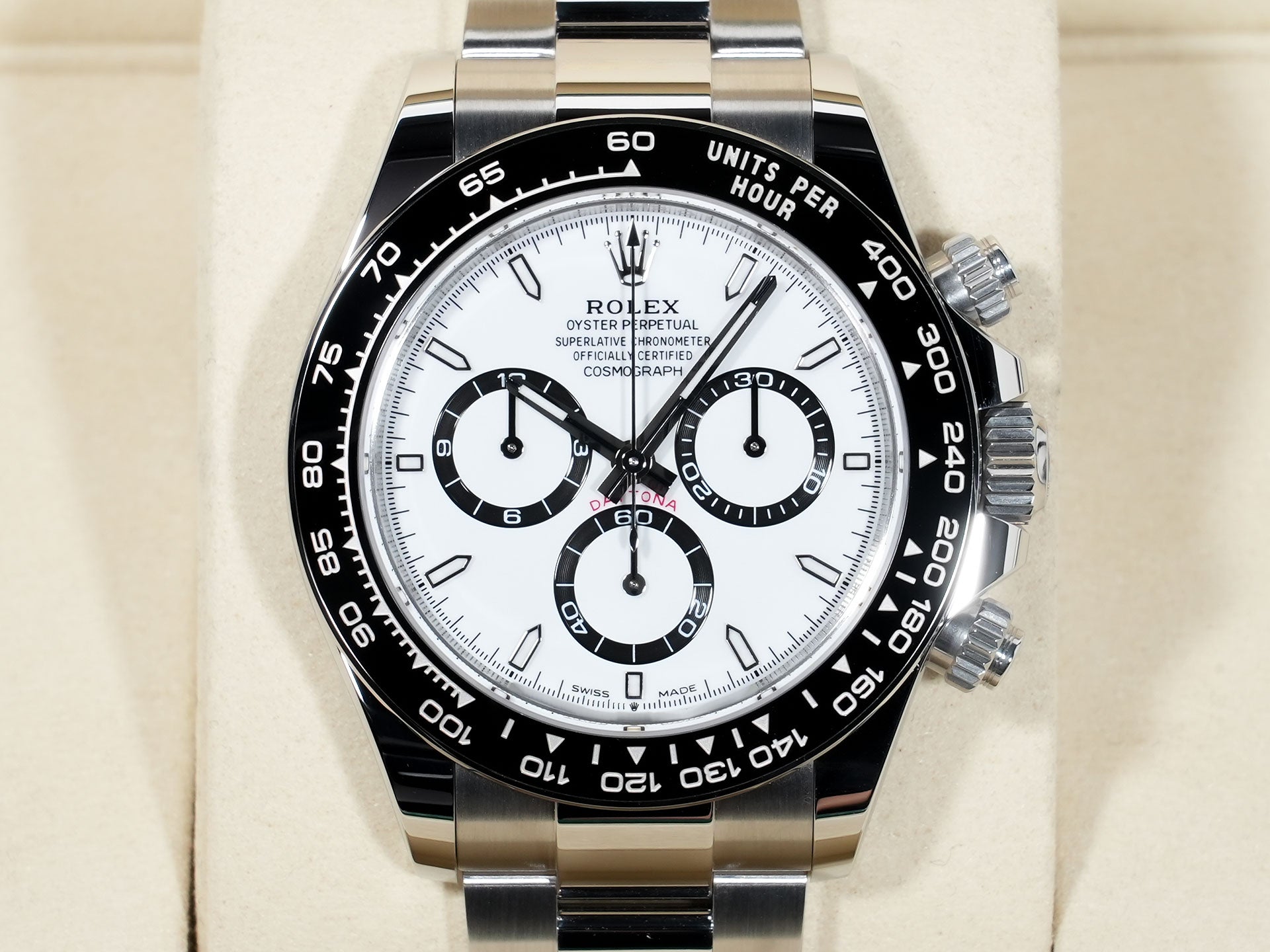 ロレックス デイトナ Ref.126500LN ステンレススチール ホワイト文字盤 美中古 mqenvc6m