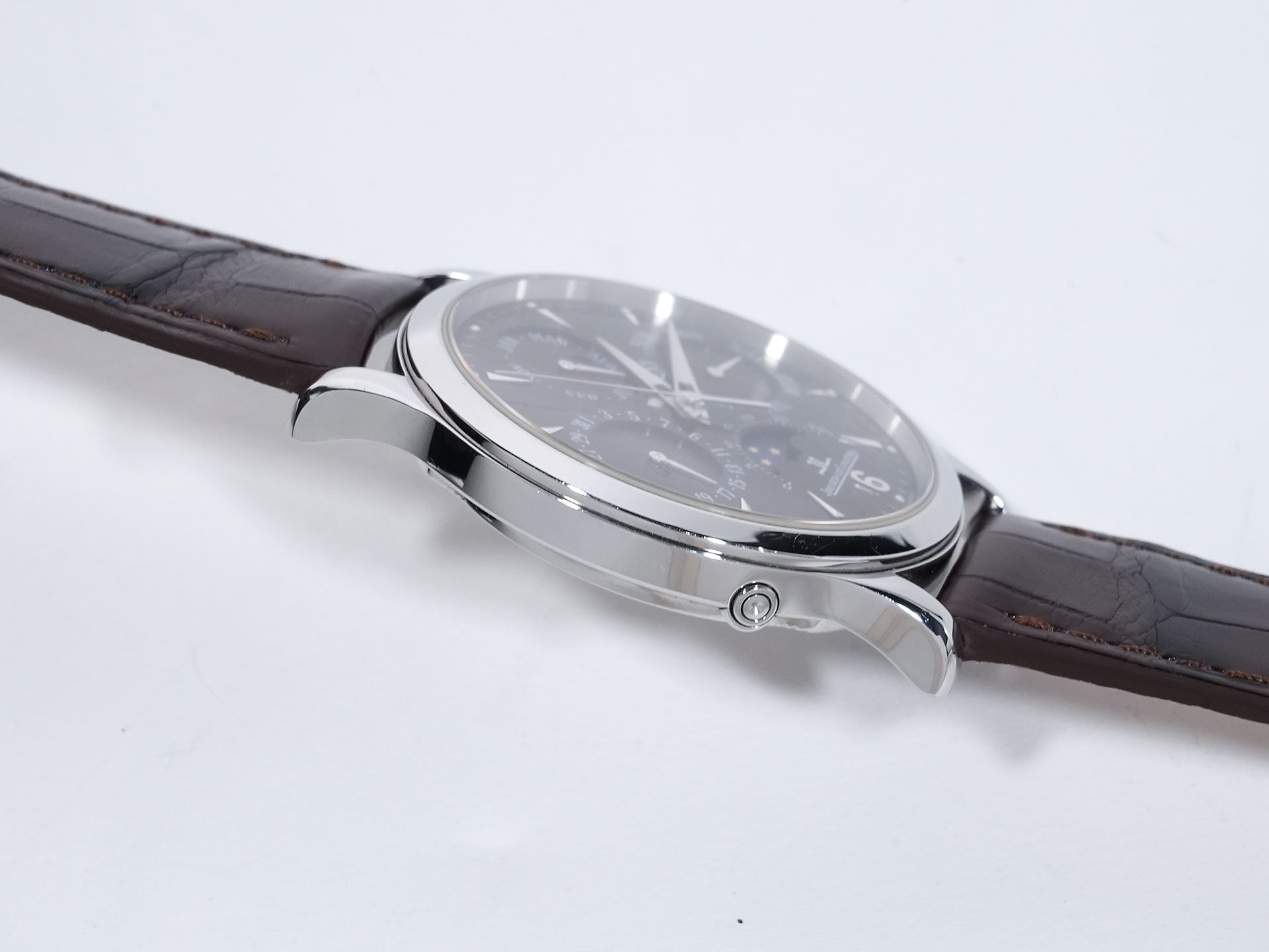 ジャガールクルト マスターパーペチュアル Ref.140.8.80.S ステンレススチール ブラック文字盤 美品 e8tgn48q