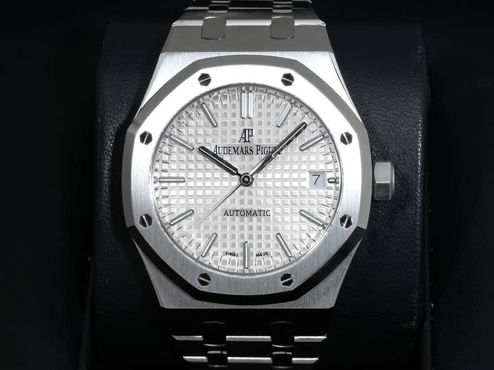 Audemars Piguet Royal Oak Ref.15450ST.OO.1256ST.01 Stainless Steel Silver Dial Excellent Condition y57zxg76