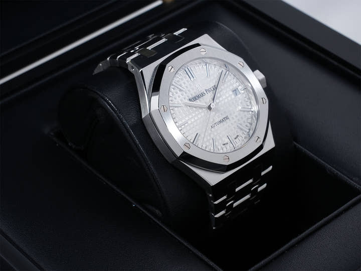 Audemars Piguet Royal Oak Ref.15450ST.OO.1256ST.01 Stainless Steel Silver Dial Excellent Condition y57zxg76