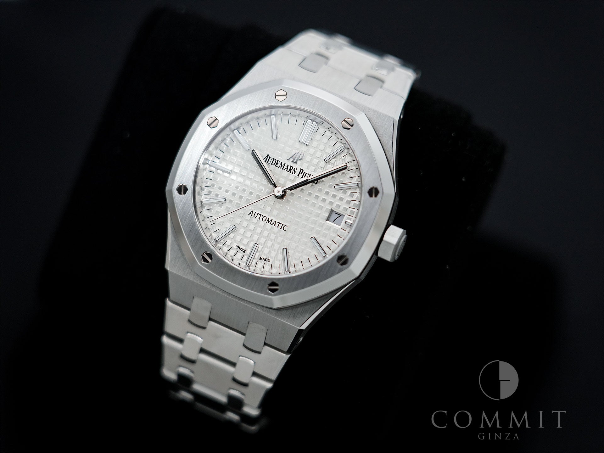 Audemars Piguet Royal Oak Ref.15450ST.OO.1256ST.01 Stainless Steel Silver Dial Excellent Condition y57zxg76