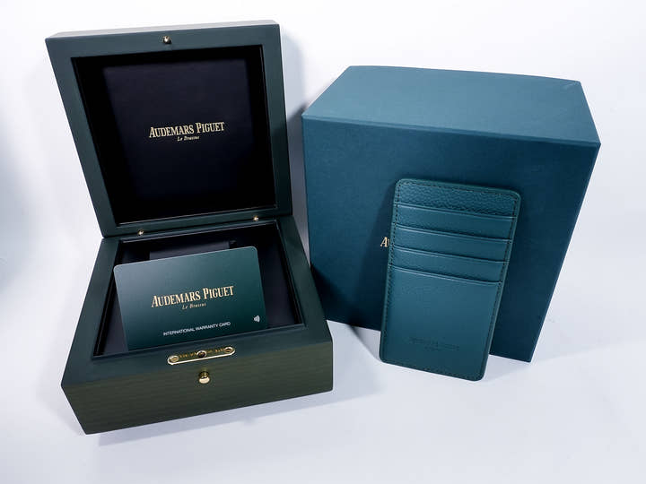 Audemars Piguet Royal Oak Ref.15510OR.OO.D315CR.02 Pink Gold Blue Dial Unused 4aooh9bz