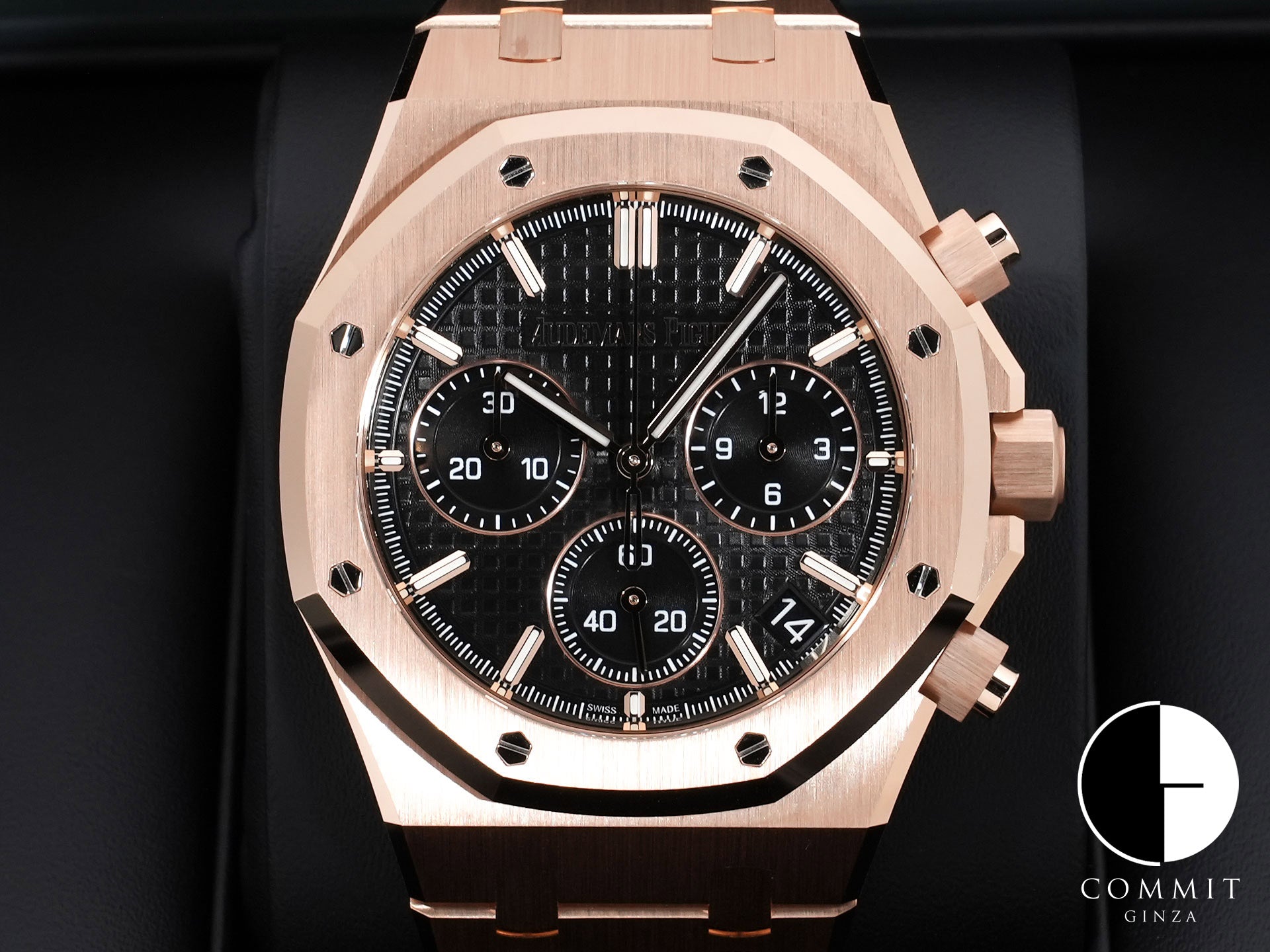 Audemars Piguet Royal Oak Chronograph Ref.26240OR.OO.D002CR.02 Pink Gold Black Dial Unused jw8af96r