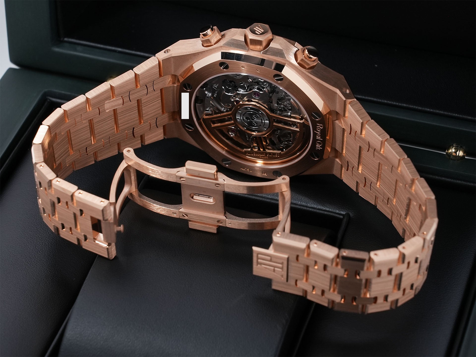 Audemars Piguet Royal Oak Chronograph Ref.26240OR.OO.D002CR.02 Pink Gold Black Dial Unused jw8af96r