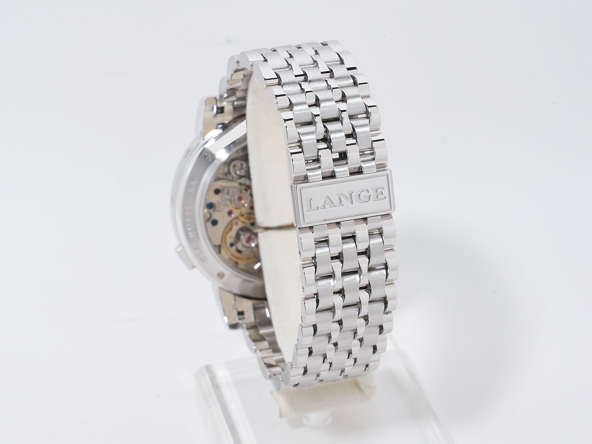 A. Lange & Söhne Datograph Perpetual Calendar Ref. 410.025 Platinum Silver Dial Excellent Condition qscrwm7e