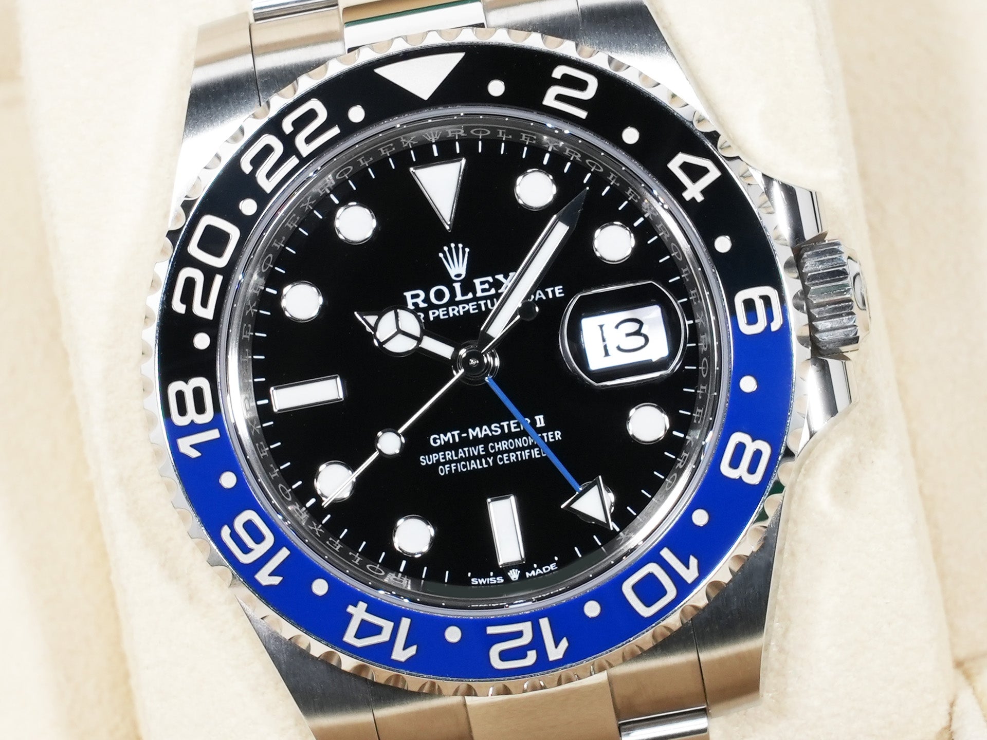 Rolex GMT-Master II Ref.126710BLNR Stainless Steel Black Dial Oyster Bracelet Used 3nqydiz5