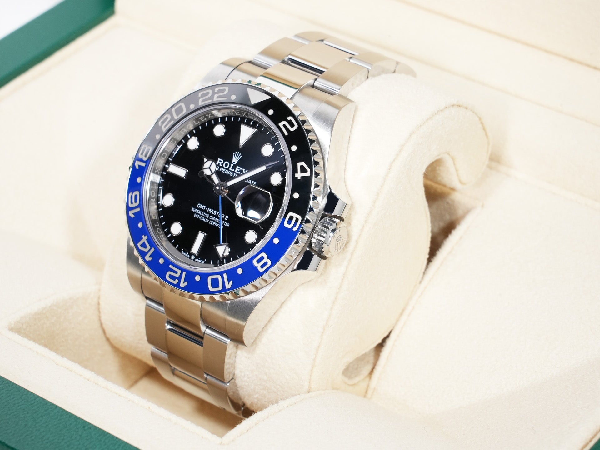 Rolex GMT-Master II Ref.126710BLNR Stainless Steel Black Dial Oyster Bracelet Used 3nqydiz5