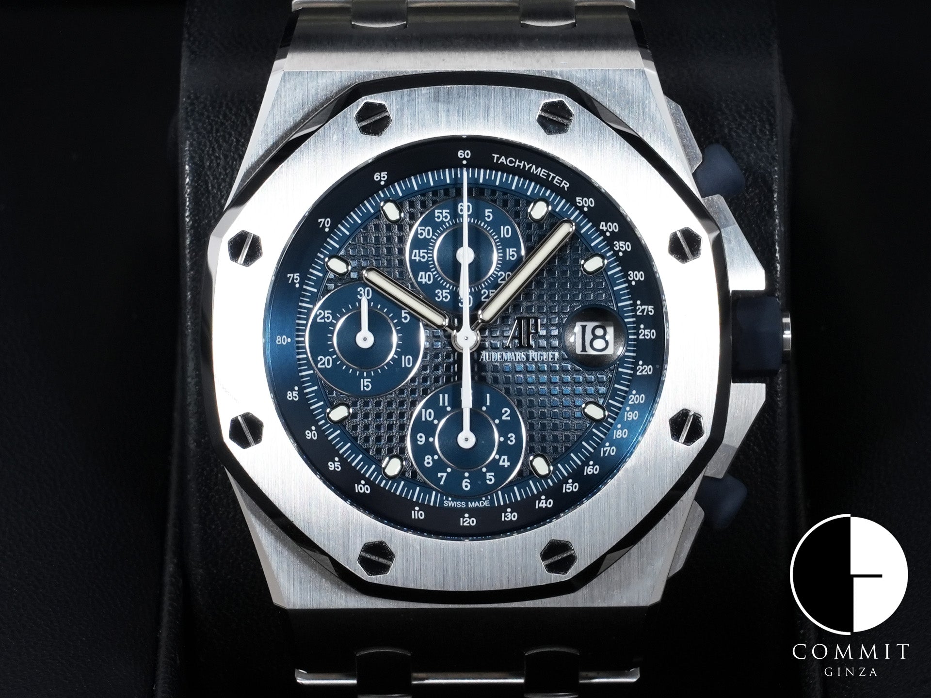 Audemars Piguet Royal Oak Offshore Chronograph Ref.26237ST.OO.1000ST.01 Stainless Steel Blue Dial Pre-owned 2ekzwz7k