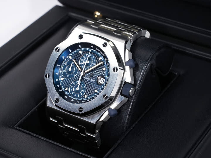 Audemars Piguet Royal Oak Offshore Chronograph Ref.26237ST.OO.1000ST.01 Stainless Steel Blue Dial Pre-owned 2ekzwz7k