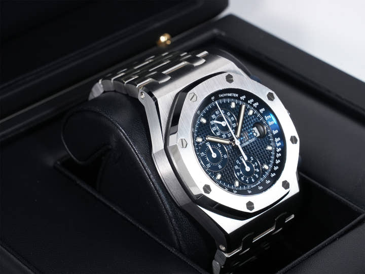 Audemars Piguet Royal Oak Offshore Chronograph Ref.26237ST.OO.1000ST.01 Stainless Steel Blue Dial Pre-owned 2ekzwz7k