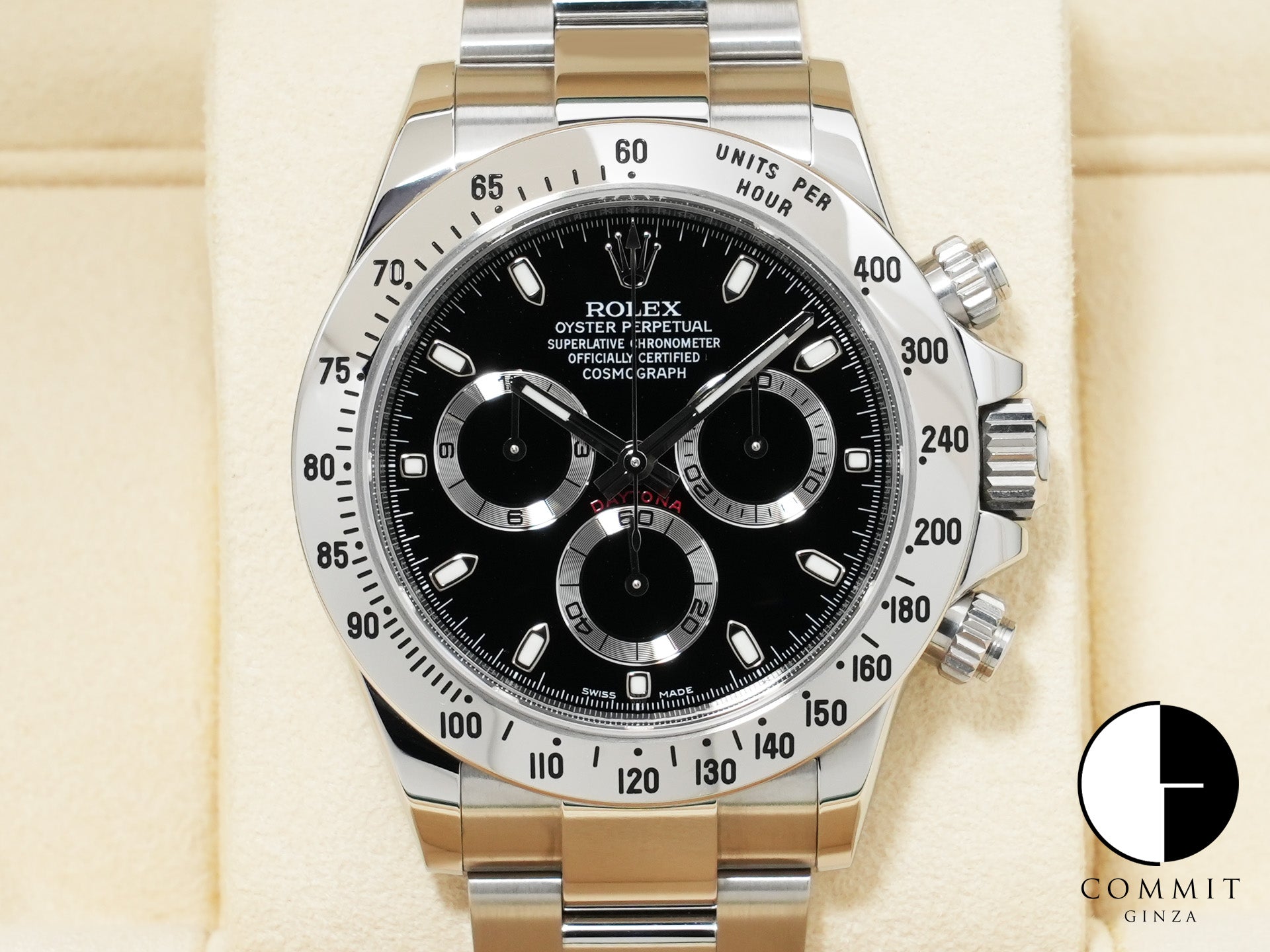 ロレックス デイトナ Ref.116520 ステンレススチール ブラック文字盤 中古 ct3eqa3y