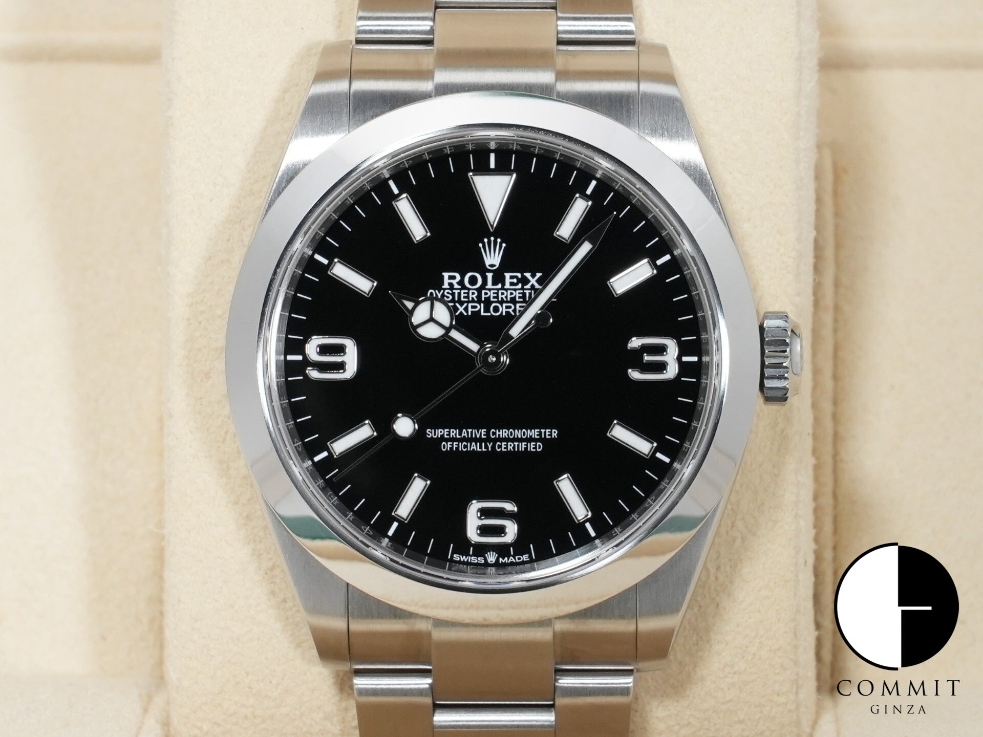 ロレックス エクスプローラー40 Ref.224270 ステンレススチール ブラック文字盤 オイスターブレスレット 中古 h2xbv3vz
