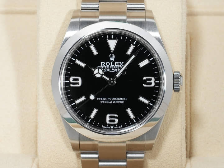 ロレックス エクスプローラー40 Ref.224270 ステンレススチール ブラック文字盤 オイスターブレスレット 中古 h2xbv3vz
