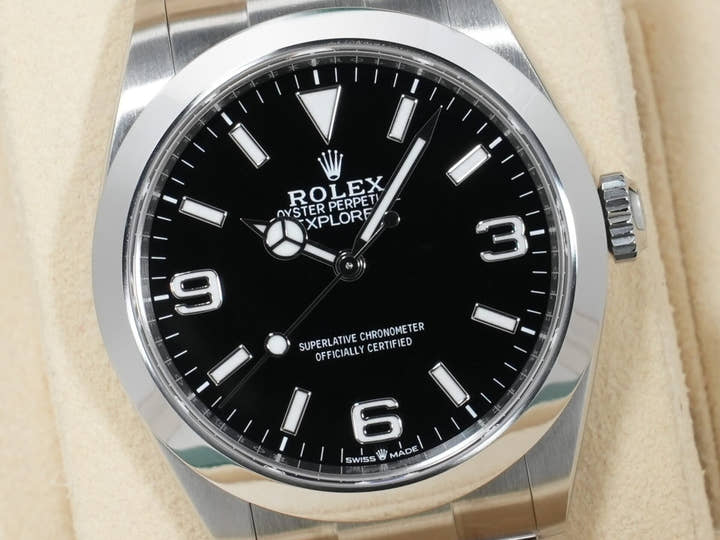 ロレックス エクスプローラー40 Ref.224270 ステンレススチール ブラック文字盤 オイスターブレスレット 中古 h2xbv3vz