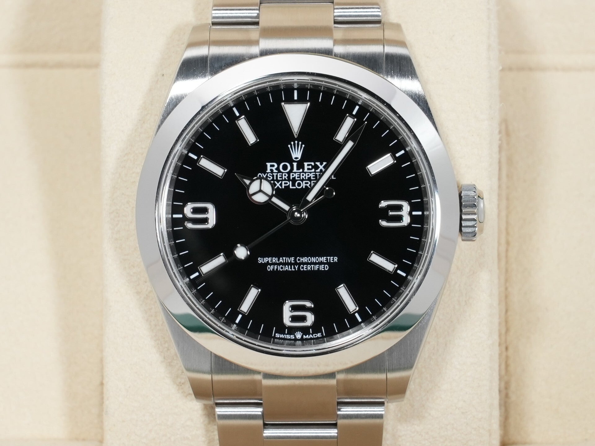 ロレックス エクスプローラー40 Ref.224270 ステンレススチール ブラック文字盤 オイスターブレスレット 中古 shajiikj