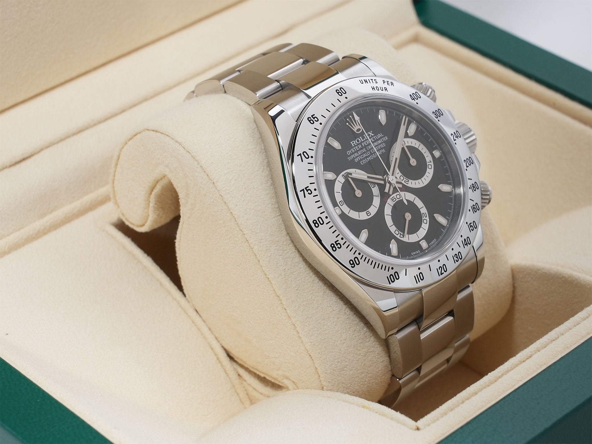 ロレックス デイトナ Ref.116520 ステンレススチール ブラック文字盤 美中古 rmsfuzh2
