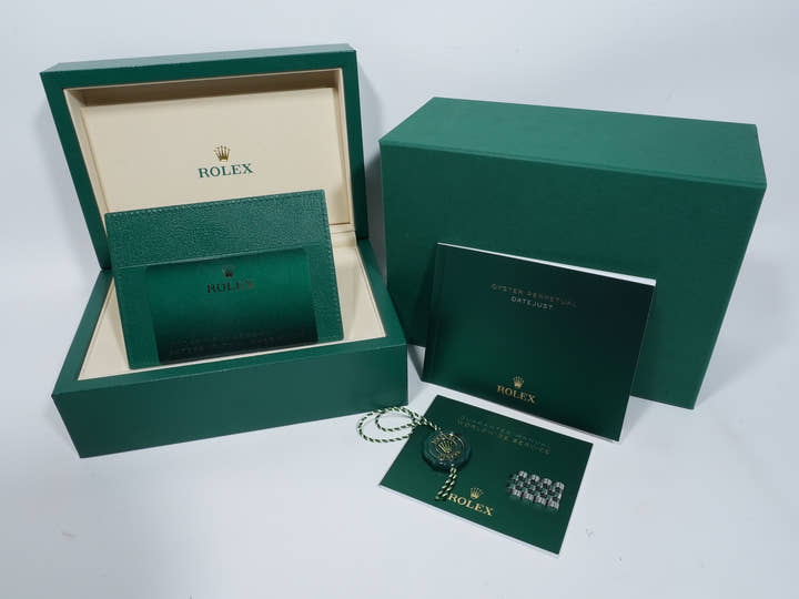 Rolex Datejust 41 Ref. 126334 Stainless Steel/White Gold Mint Green Dial Jubilee Bracelet Excellent Condition 3iwqeenh