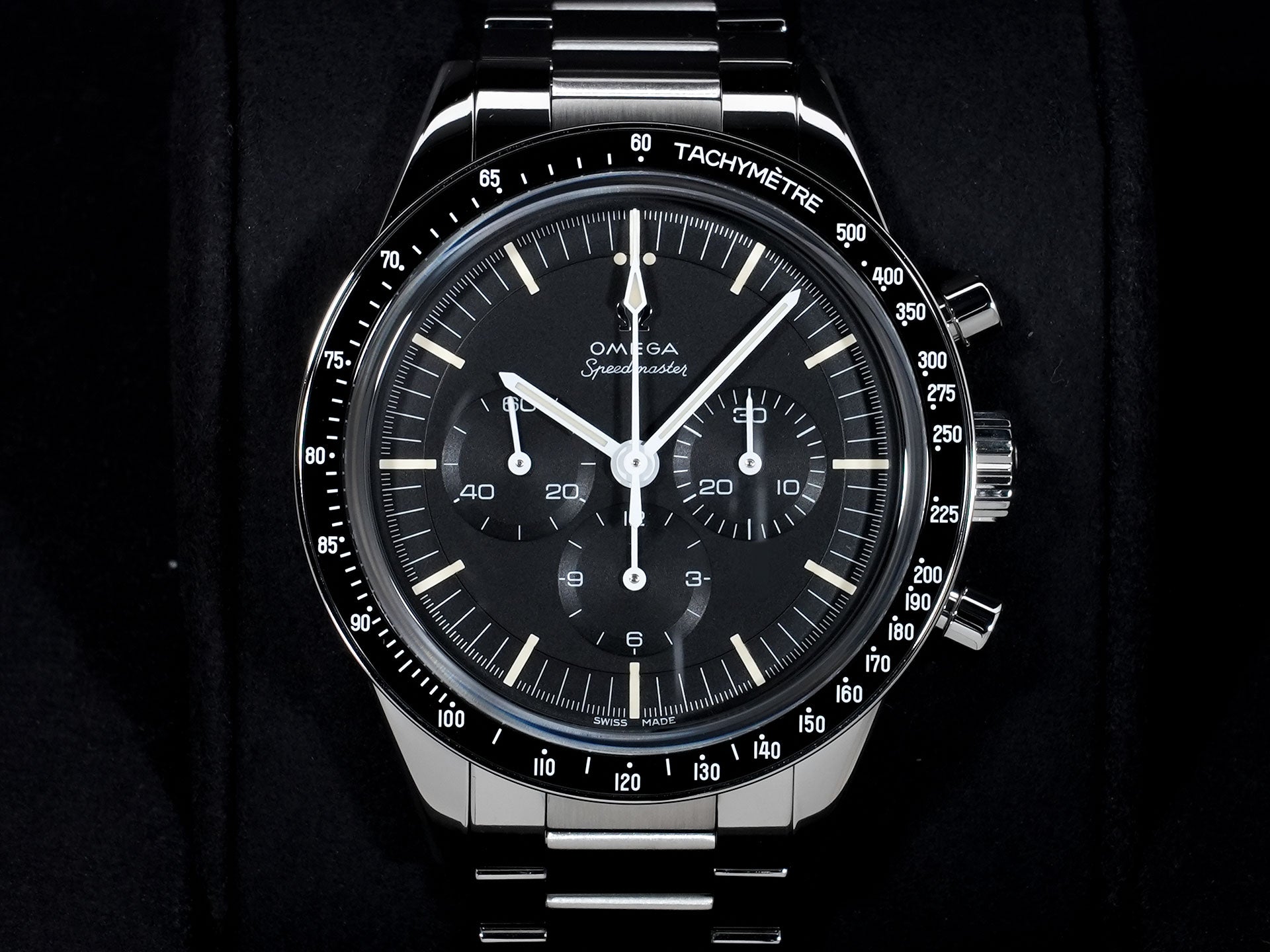 オメガ スピードマスター キャリバー321 クロノグラフ 39.7MM Ref.311.30.40.30.01.001 ステンレススチール ブラック文字盤 未使用 qwwbvryh