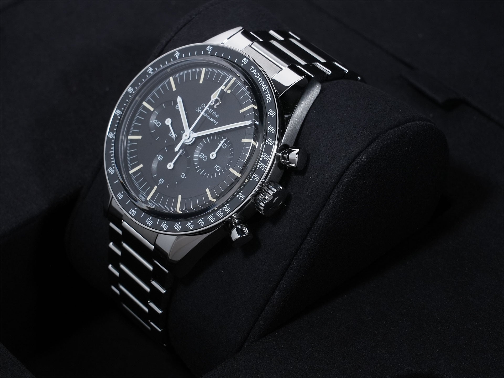オメガ スピードマスター キャリバー321 クロノグラフ 39.7MM Ref.311.30.40.30.01.001 ステンレススチール ブラック文字盤 未使用 qwwbvryh