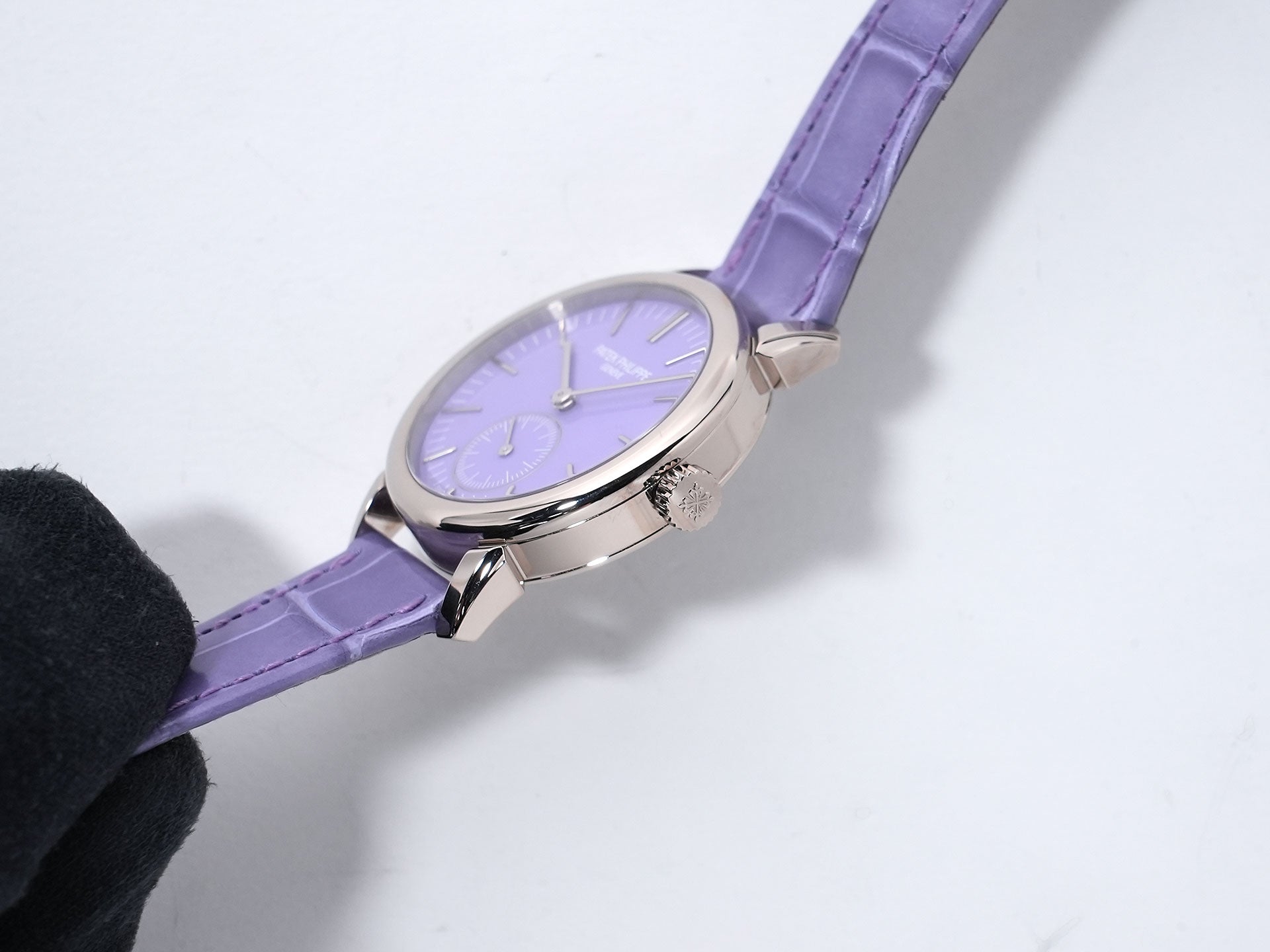 パテックフィリップ カラトラバ グランド エキシビジョン 東京2023 Ref.6127G-010/7127G-010 ホワイトゴールド ラックライトブルー(スカイブルー) ライラックトーン(パープル)文字盤 極美品 jyhjynqb