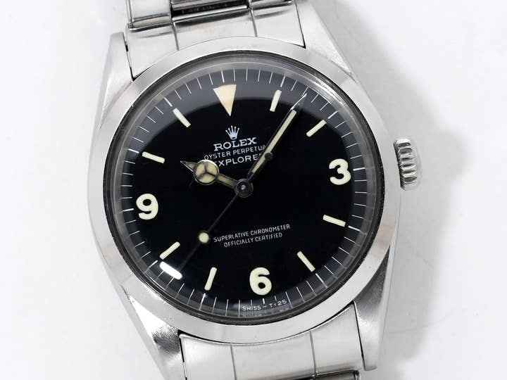 ロレックス エクスプローラーI Ref.1016 ステンレススチール ブラック文字盤 中古 cts5xtsb