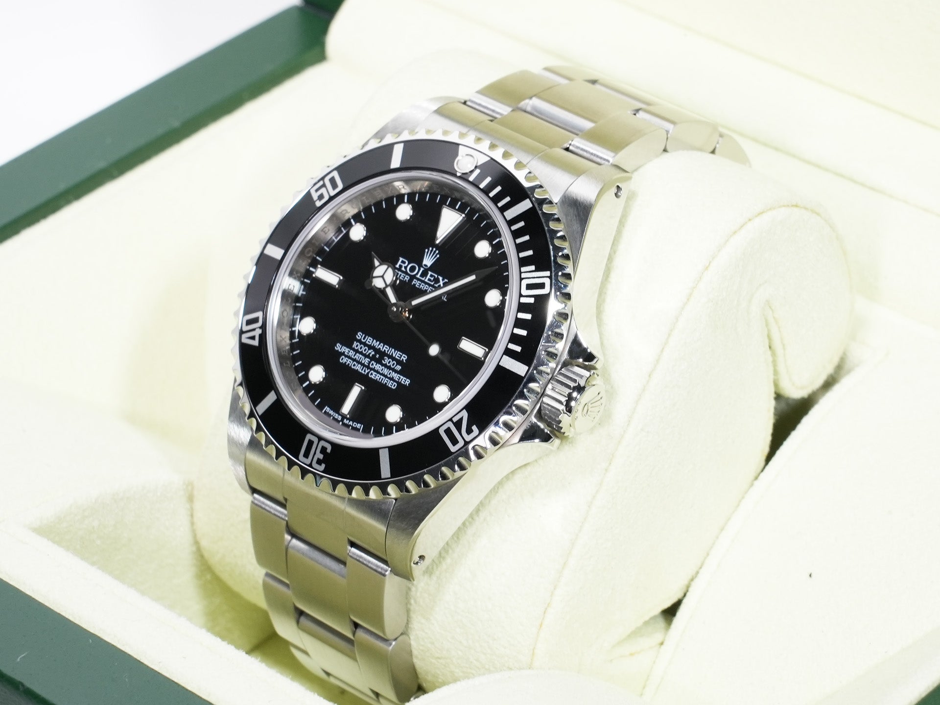 Rolex Submariner No-Date Ref. 14060M Stainless Steel Black Dial Excellent Used xcu2ywqy