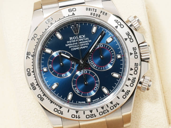 ロレックス デイトナ Ref.116509 ホワイトゴールド ブルー文字盤 中古 vhd4rt8z