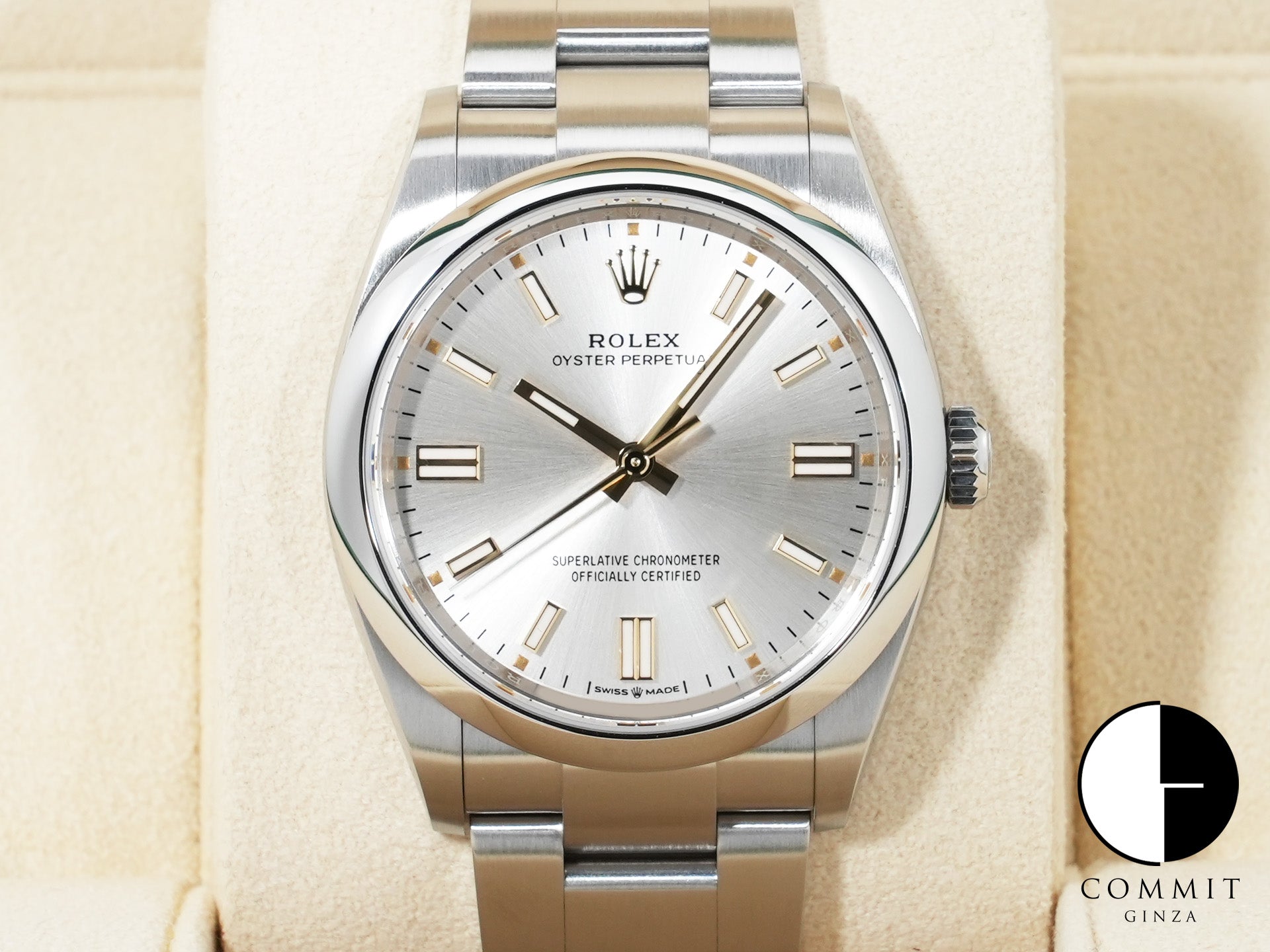 ロレックス オイスターパーペチュアル36 Ref.126000 ステンレススチール シルバー文字盤 未使用 wqj5vybc