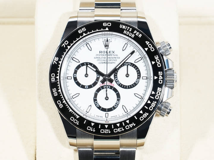 ロレックス デイトナ Ref.126500LN ステンレススチール ホワイト文字盤 美中古 9fz2teqd