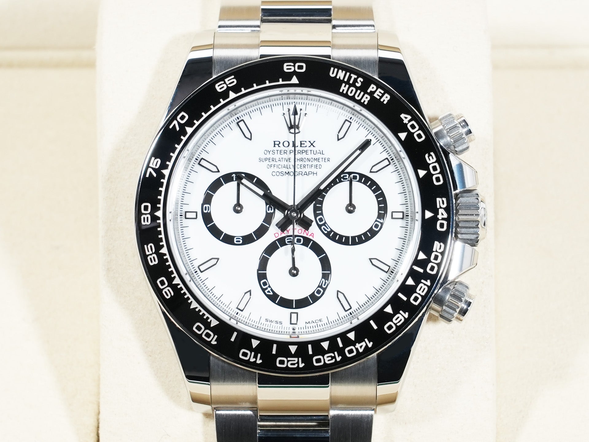 ロレックス デイトナ Ref.126500LN ステンレススチール ホワイト文字盤 美中古 9fz2teqd