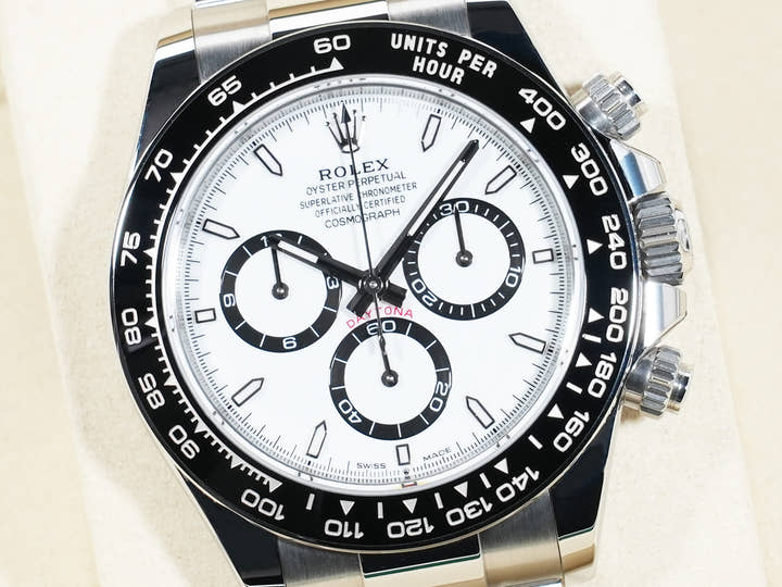ロレックス デイトナ Ref.126500LN ステンレススチール ホワイト文字盤 美中古 9fz2teqd