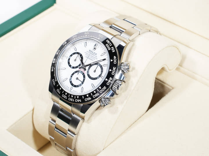 ロレックス デイトナ Ref.126500LN ステンレススチール ホワイト文字盤 美中古 9fz2teqd