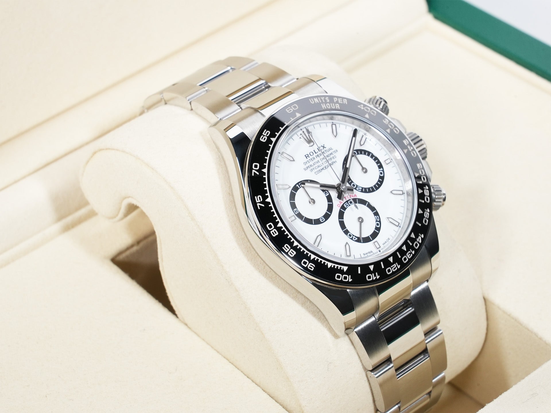 ロレックス デイトナ Ref.126500LN ステンレススチール ホワイト文字盤 美中古 9fz2teqd