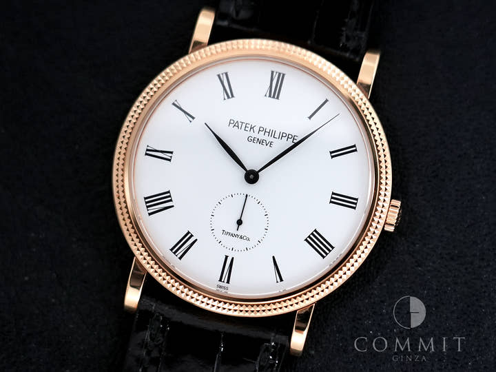 Patek Philippe Calatrava TIFFANY & CO. Ref. 5119R-001 Rose Gold White Dial Used h6b4b4ig