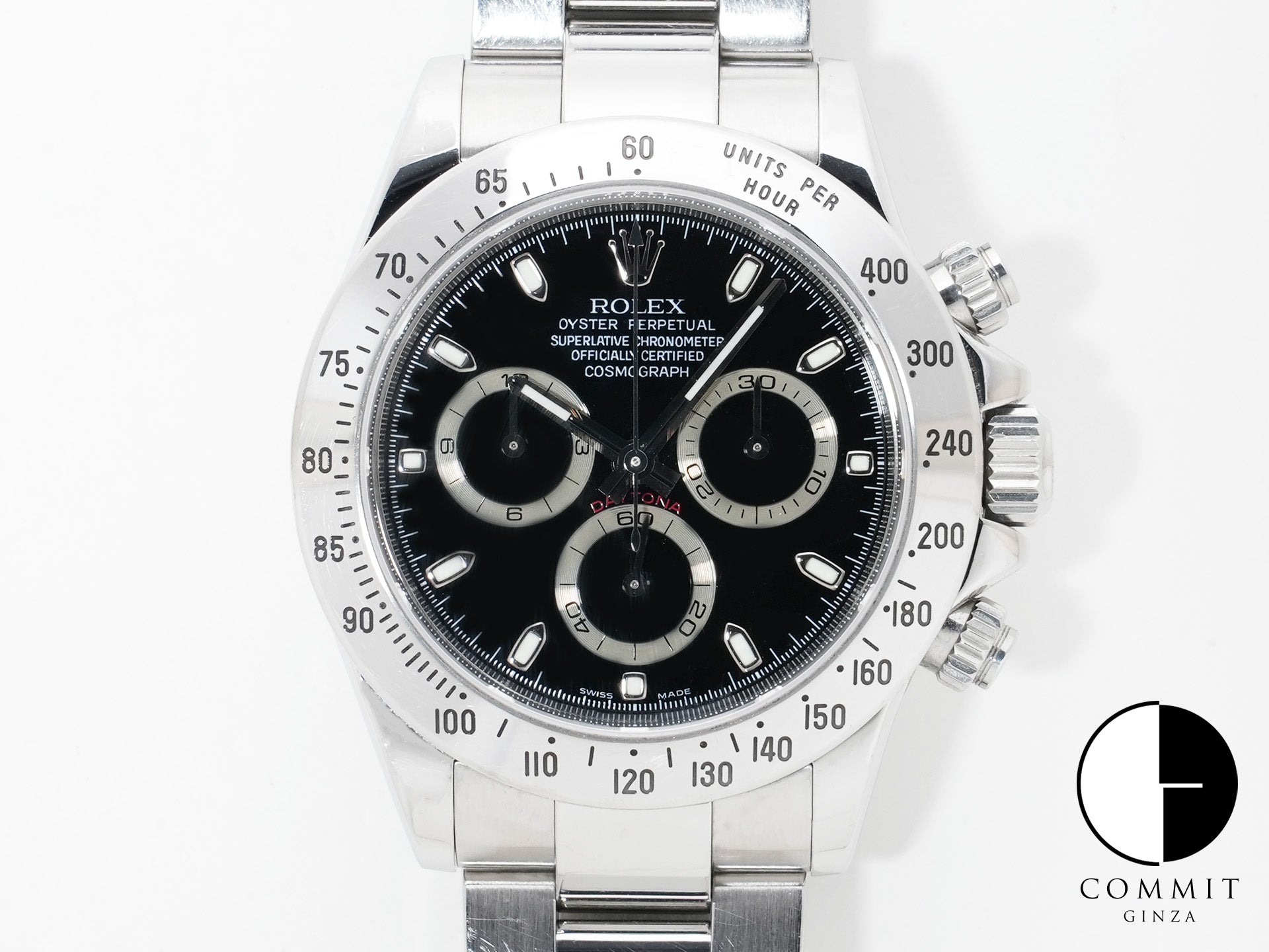 Rolex Daytona Ref. 116520 Stainless Steel Black Dial Used o9ypa2tg
