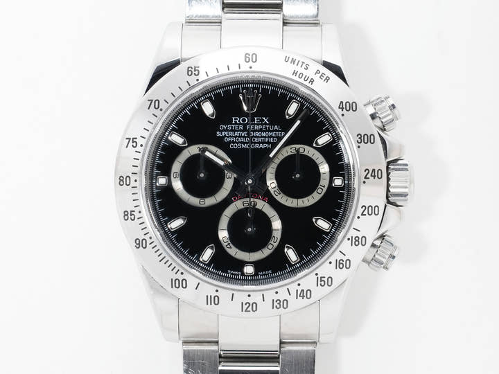 ロレックス デイトナ Ref.116520 ステンレススチール ブラック文字盤 中古 o9ypa2tg