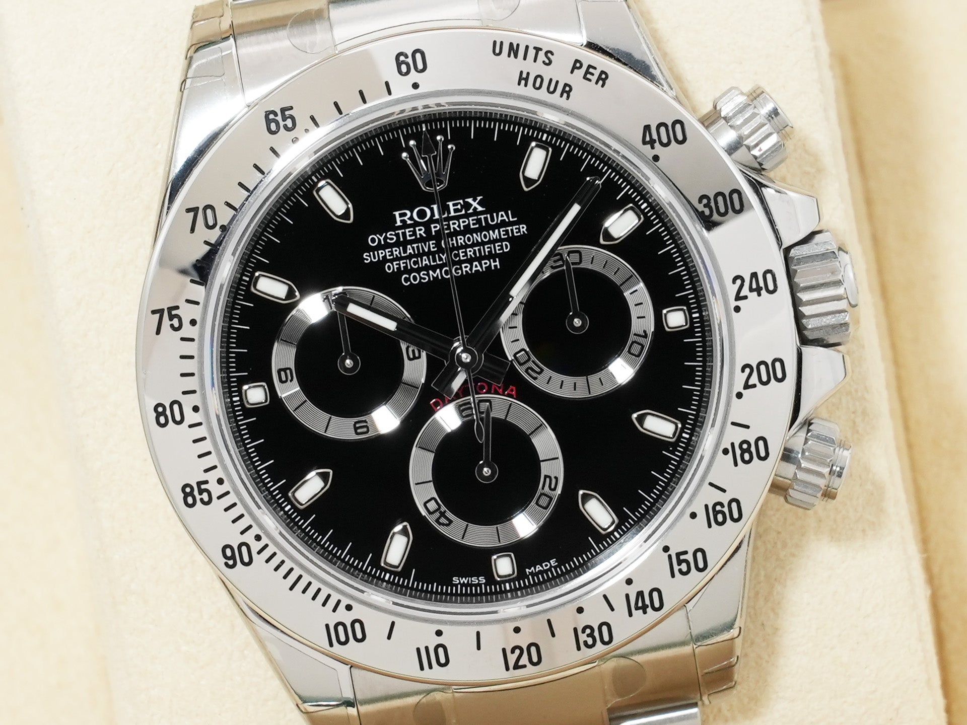 ロレックス デイトナ Ref.116520 ステンレススチール ブラック文字盤 未使用 caqtfeoe
