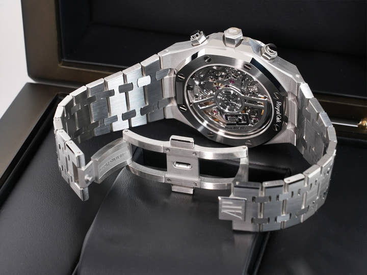 オーデマピゲ ロイヤルオーク クロノグラフ 50周年記念 Ref.26240ST.OO.1320ST.01 ステンレススチール ブルー文字盤 未使用 ypjbcjne
