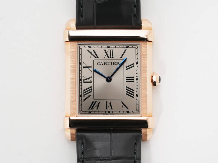 Cartier Tank Chinoise LM Ref. WGTA0075 Pink Gold Gray Sunray Dial Excellent Condition 844u46gh