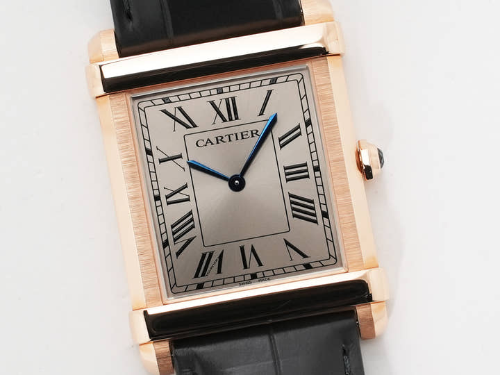 Cartier Tank Chinoise LM Ref. WGTA0075 Pink Gold Gray Sunray Dial Excellent Condition 844u46gh