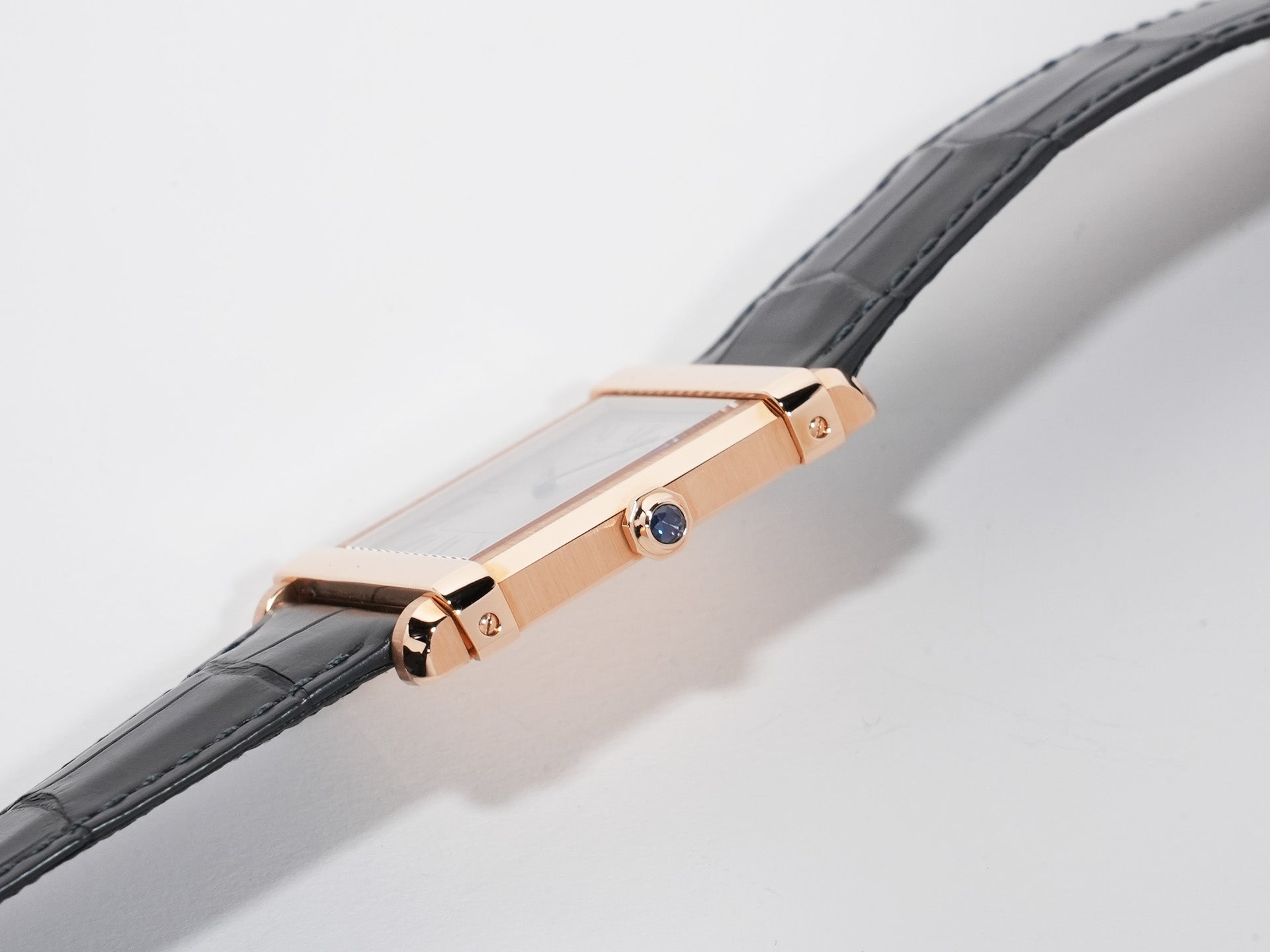 Cartier Tank Chinoise LM Ref. WGTA0075 Pink Gold Gray Sunray Dial Excellent Condition 844u46gh