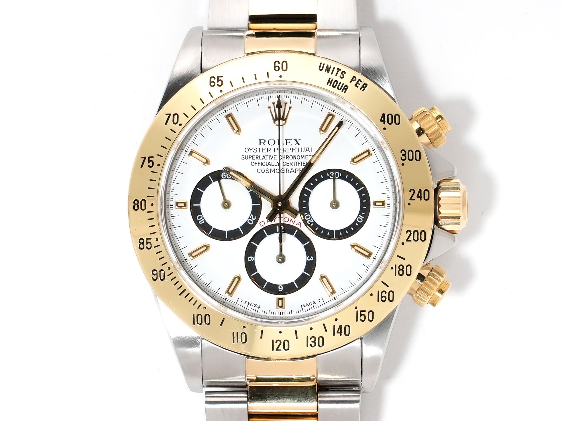 Rolex Daytona El Primero Ref. 16523 Stainless Steel/Yellow Gold White Dial Pre-owned q6kqxd6q