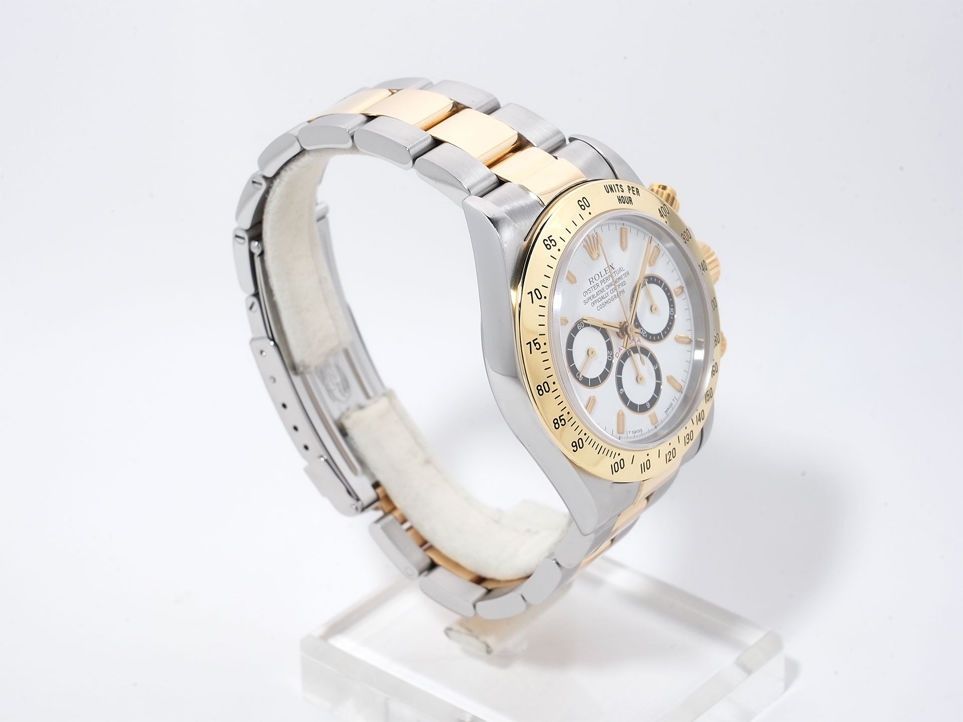 Rolex Daytona El Primero Ref. 16523 Stainless Steel/Yellow Gold White Dial Pre-owned q6kqxd6q