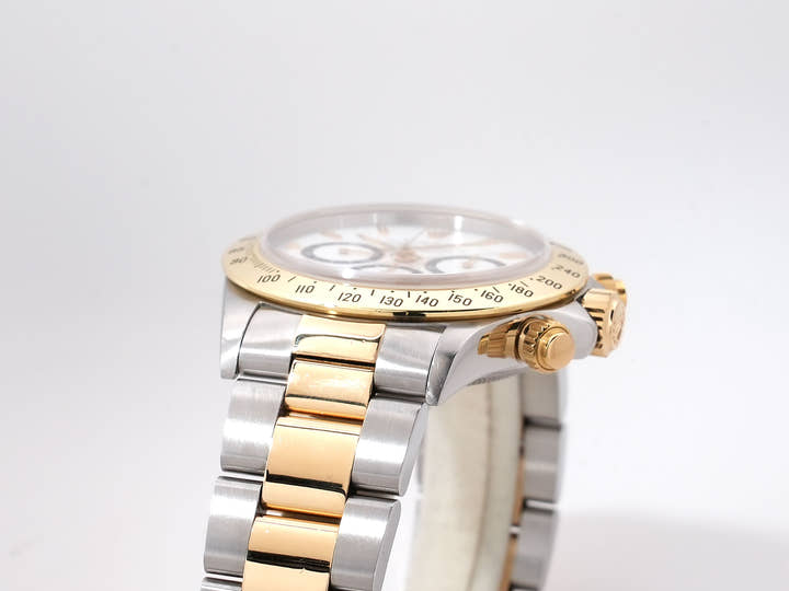 Rolex Daytona El Primero Ref. 16523 Stainless Steel/Yellow Gold White Dial Pre-owned q6kqxd6q